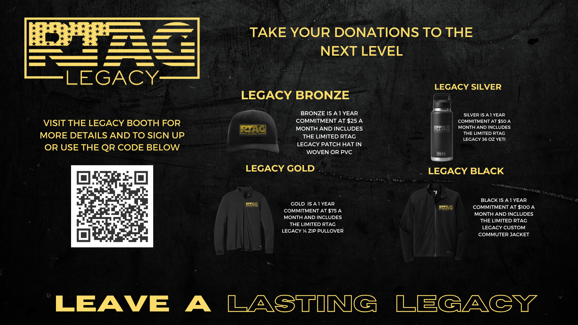 RTAG Legacy Membership Swag